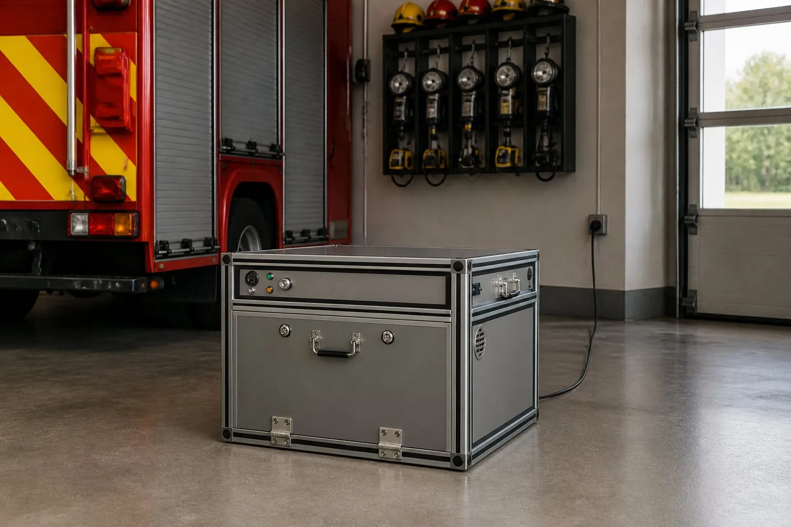 RUK Li-Ion Safety Box M – exemplo de colocação na área Serviços de Emergência