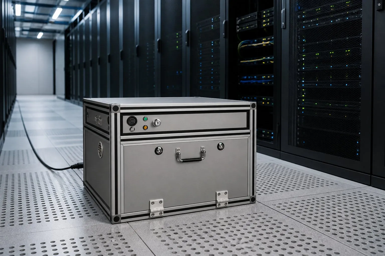 RUK Li-Ion Safety Box M – exemplo de colocação na área TI e Data Centers