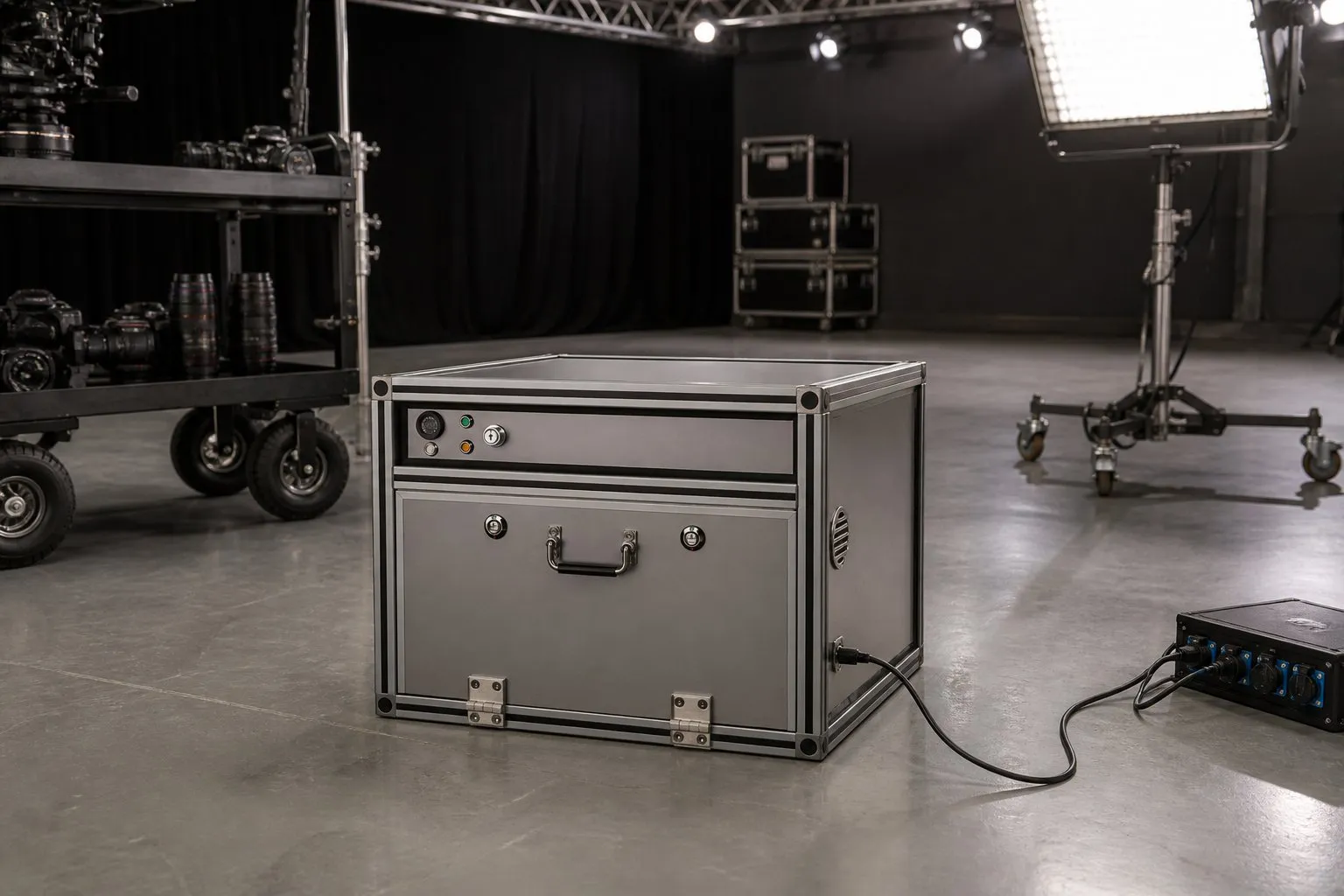 RUK Li-Ion Safety Box M – exemple d’installation dans le domaine Médias & Studios