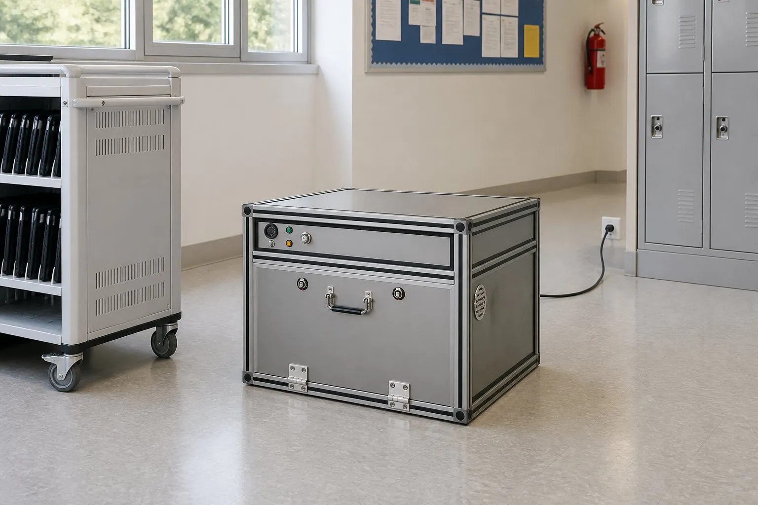 RUK Li-Ion Safety Box M – مثال على التركيب في مجال المؤسسات العامة